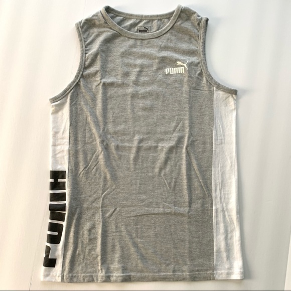 Puma Youth L Pieced Muscle Top - Picture 1 of 4